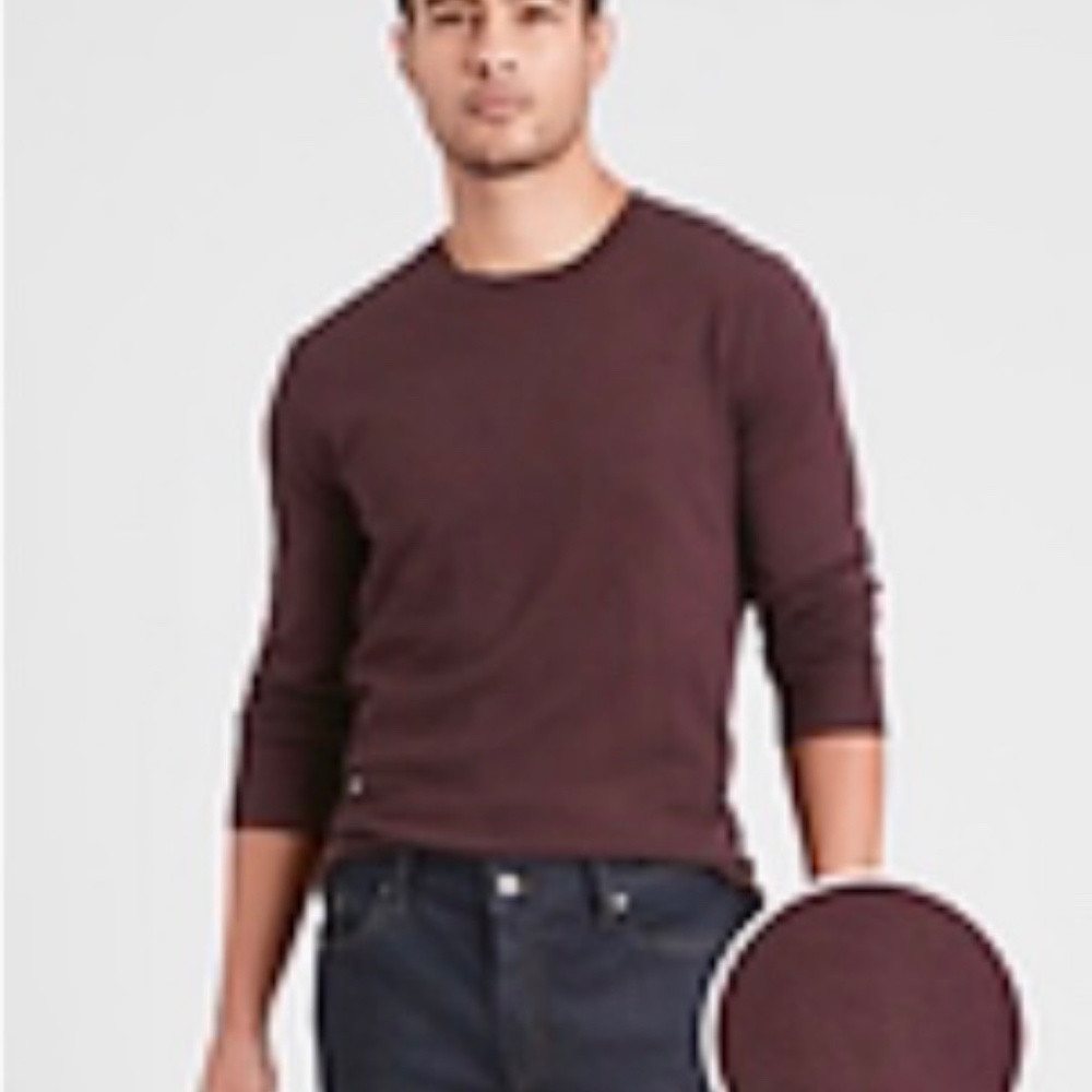Men's Italian Merino Micro-Stripe Sweater